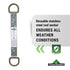 Peakworks Temporary Roof Anchor Bracket - Stainless Steel Safety Anchor for Roofing Work