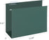 HERKKA Extra Capacity Hanging File Folders, 60 Pack, Reinforced Letter Size with Heavy Duty 3 Inch Expansion for Bulky