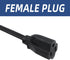 EP 9 Ft Heavy Duty Appliance Extension Cord, 14 Gauge 3 Prong SPT-3 Cable for Major Appliances