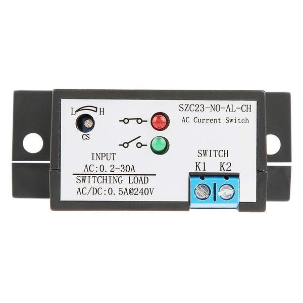 Current Sensing Switch, Normally Open Adjustable AC Relay 0.2A - 30A (SZC23 No AL-CH Model)