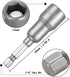 5Pcs Power Nut Driver Set 1/4 Inch Hex Shank 65mm Length Diameter 13mm Magnetic Quick Change Socket Nut Impact Driver Adapter Power Nut Driver Repairing Tool Kit by Kigauru