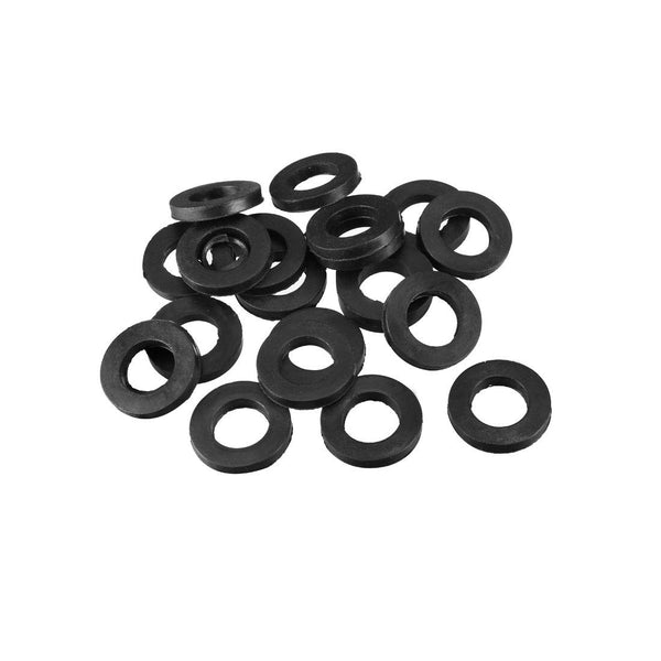 uxcell Rubber Flat Washers, 20mm OD, 10mm ID, 3mm Thickness, Pack of 20 for Faucet Pipe