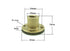 350mm T10 Tr10x2 Lead Screw and Brass Nut Kit, Acme Thread, 2mm Pitch for 3D Printer and CNC Machine Z Axis