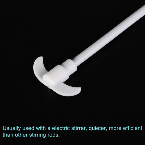 MECCANIXITY PTFE Electric Stirring Rod 300x52mm, Overhead Stirrer Mixer Shaft with Foldable Paddle, 2Pcs