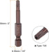 2pcs T20 Torx Bit 1/4" Hex Shank, 2" Length Magnetic Security Star Screwdriver Power Tool in Red