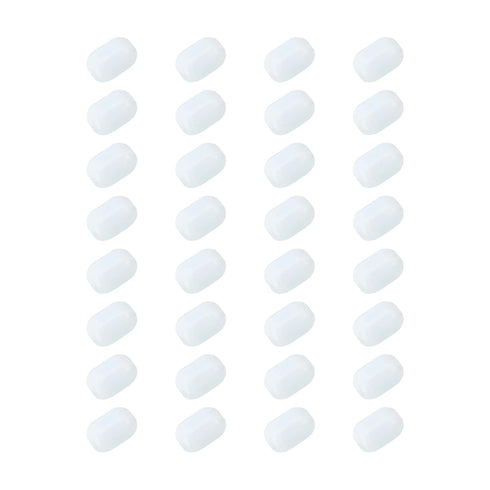 MECCANIXITY Magnetic Stirrer Mixer Stir Bar Rod, 10mm PTFE Coating Magnet for Laboratory, 32 Pcs