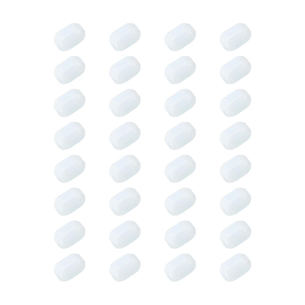 MECCANIXITY Magnetic Stirrer Mixer Stir Bar Rod, 10mm PTFE Coating Magnet for Laboratory, 32 Pcs