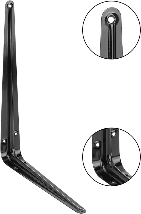 Biugaaufai 24 Pack 10" 8" 10 Inch x Heavy Duty Metal Shelf Brackets, Floating Shelf Bracket, L Brackets for Shelves