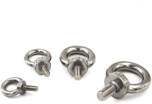 M4 Ring Shape Lifting Threaded Eye Bolt, 304 Stainless Steel for Eye Nut Fastener, 20 Pack