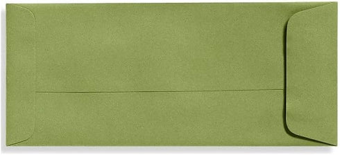 LUXPaper #10 Policy Business Envelopes | Peel & Press | 4 1/8" x 9 1/2" | Avocado Green | 70lb. Text | 50 Qty