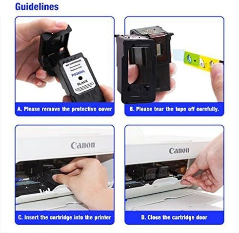 Remanufactured Ink Cartridge Replacement for Canon PG-210XL and CL-211XL | for Canon MX320 MX420 MX340 iP2700 MP495