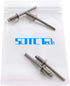 SDTC Tech Stainless Steel Blind Rivets, 1/8" x 3/8" (4-4) Open End Type Pop Rivet, 50 Pack