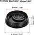 uxcell Cable Hole Cover 2.1Inch/53.5mm Zinc Alloy Desk Wire Cord Grommets for Cable Organizer, 4 Pcs Black