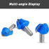 2" 1/2 Inch 2-Flute ASNOMY Cutting Diameter Core Box Router Bit, Shank Round Nose Cove Box Router Bits - Solid Carbide