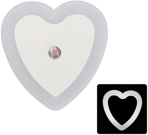 ausuky Heart-Shaped LED Night Light with Auto Sensor