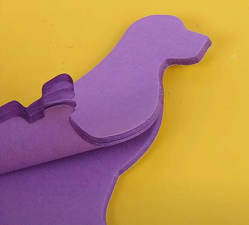 Dog Shaped Sticky Notes, 7 Bright Colorful Animal Sticky Memo Pads, 30 Sheets/Pad for Reminders