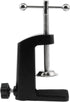 1PCS Black Aluminum Alloy Desk C-Clamp, Desk Light Mounting Cantilever Bracket with Adjustable Screws