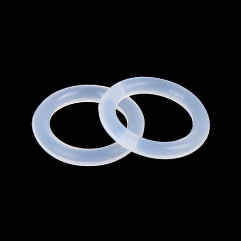 X AUTOHAUX Silicone O-Rings, VMQ Seal Gasket for Compressor Valves Pipe Repair, 10mm OD 7mm ID, White, Pack of 100