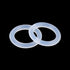 X AUTOHAUX Silicone O-Rings, VMQ Seal Gasket for Compressor Valves Pipe Repair, 10mm OD 7mm ID, White, Pack of 100
