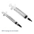 100 Pack Luer Lock Syringe Caps for Luer Slip Lock Tip, Leak-Free Dispensing, Black
