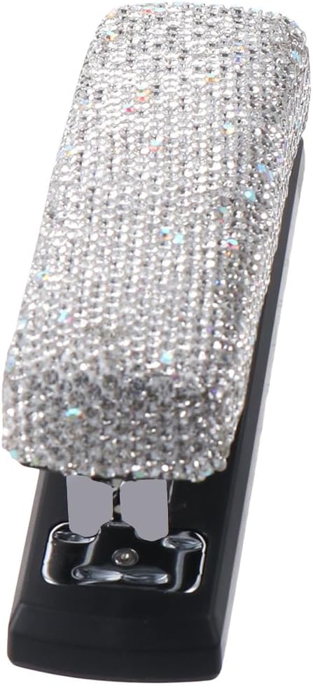 Rhinestone Crystal Stapler Office Duty Stapler Diamond Stapler, Machine Pretty Office Kit Stylish Bling Desk Accessory by dohobby