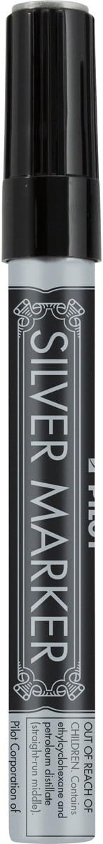 PILOT Metallic Permanent Paint Markers, Silver, Medium Point, 12-Pack