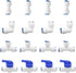 Beduan Water Push to Connect Quick Connect Fitting 1/4" Tube OD for RO Water Reverse Osmosis System (Pack of 16)