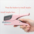 NatSumeBasics Plier Effortless Stapler & 1000 Rose Gold Staples, 45 Sheet Capacity, Heavy Duty Manual