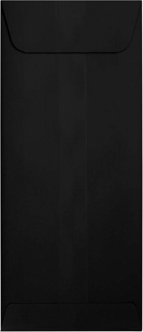 LUXPaper #10 Policy Business Envelopes | Peel & Press | 4 1/8" x 9 1/2" | Midnight Black | 80lb. Text | 50 Qty by LUXPaper