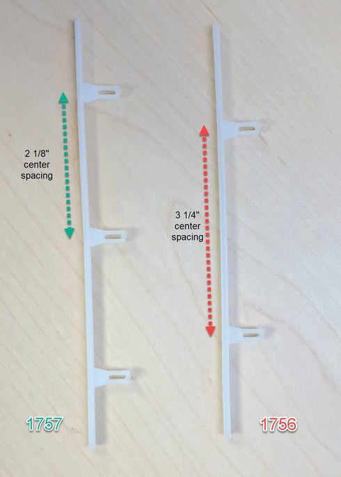 Blind Shade Repair 10. (2 3.25" Qty Shutter Repair Slider Connector for Polysatin Shutter Connect Center spacing)