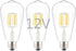 Low Voltage DC 12V/24V 6W LED Bulb, Edison Style ST21 Antique Shape, Warm White Light, 600LM, 3-Pack