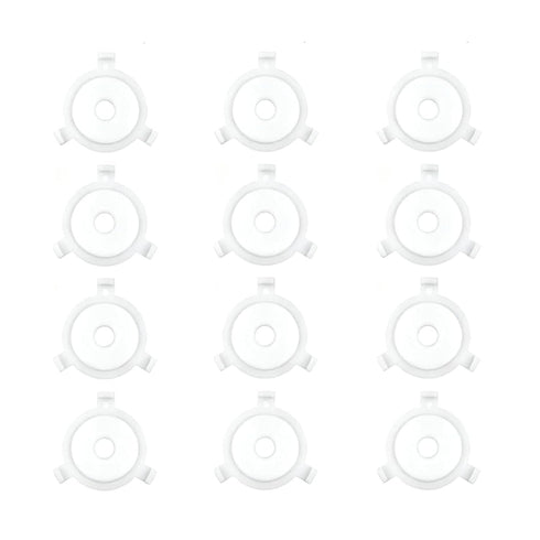 ZIANTENNY 12 Pcs White Plastic Lamp Shade Adapter Rings E27 to 3/7" Reducer