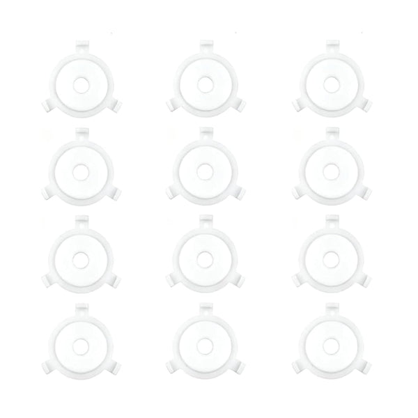 ZIANTENNY 12 Pcs White Plastic Lamp Shade Adapter Rings E27 to 3/7" Reducer