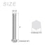 Hex Bolts (1/2-13x4") 10Pcs, 304 Stainless Steel Fully Threaded Hex Head Screws for Furniture Repair, Silver