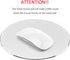 ProElife Premium Aluminum Metal Mouse Pad, 8.66-inch Round Mousepad with Anti-Slip Base, Silver Color