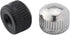 JianLing 10PCS M4 9x11mm 5xChrome 5xBlack Screw Caps for Light Fixtures Hand Tightened Knurled Knob Nuts Replacement