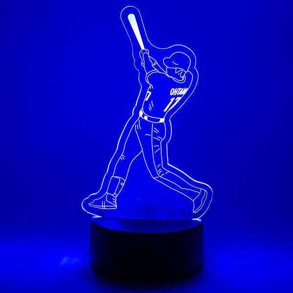 EXIGENT 3D LED Light Baseball Lamp Acrylic Illusion Night Flashing Cool (Baseball_SO)