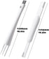 SHUNGXINYI 2-Piece Set: Household Gap Cleaning Dual-Head Door Window Track Cleaner + White Stiff Bristle Grout Brush