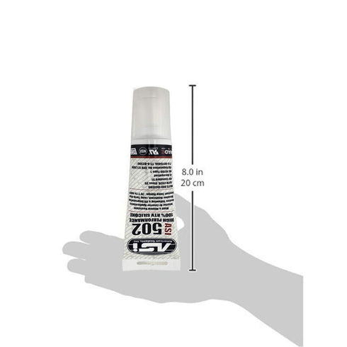 Silicone Sealant 100% RTV, Clear, 2.8 oz Squeeze Tube