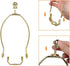 10 Inch Lamp Harp, 2 Set Gold Lamp Shade Holder with Finial, DIY Detachable Replacement Adapter for Table/Floor Lamps