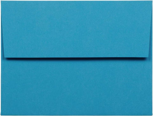 JAM PAPER A2 Colored Invitation Envelopes - Blue - 4 3/8 x 5 3/4 - 50/Pack