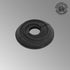 Renovators Supply Manufacturing Escutcheon Plate, 3.13 in OD, 1/2 in IPS, Lacquered Black Finish Aluminum