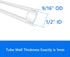 1/2" 9/16" (26.25 Quickun Silicone Tubing, ID x OD Food Grade Tubing High Temp Pure Flexible Silicone Hose Line Tube