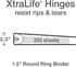 Oxford Cardinal 3 Ring Binders, 1.5 Inch, Round Rings, Holds 350 Sheets, ClearVue Presentation View, Non-Stick, Assorted Pastel Colors, 4 Pack (79552) by Cardinal