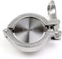 LOKLNEYK 1pcs 304 Set 1.5"-8" Applications(45mmx64) SS Sanitary Tri Clamp Ferrule/End Cap/Clamp/Gasket