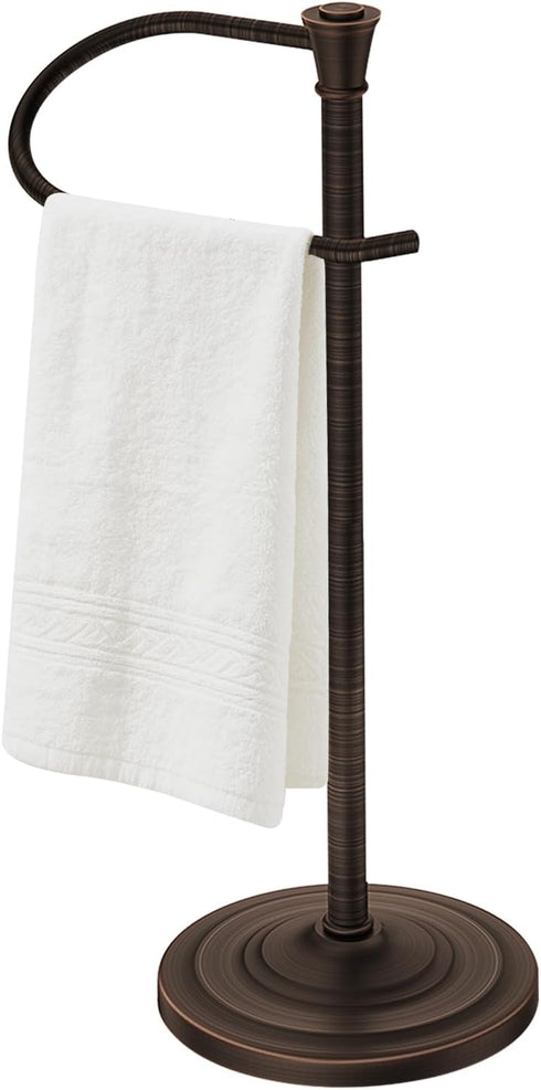 Bronze Bath Hand Towel Holder Stand,Stainless Steel 16 Inch Free Standing Towel