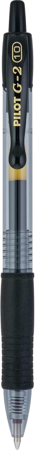 Pilot G2 Premium Gel Roller Pens, Bold Point 1 mm, Pack of 14, Black Ink