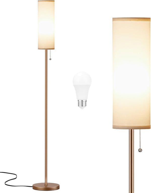 Ambimall Floor Lamp with 3 Color Temperatures Bulb, 64" Standing lamp with