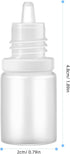 SUPVOX 10PCS Plastic Squeezable Dropper Bottles, Empty Essential Oil Squeeze Bottle Refillable Containers
