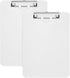 Hongri 2 Pack Plastic Clipboards with Pen Holder, 8.5x11 Letter Size for Classroom, Office, School